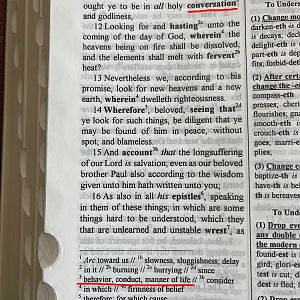 The word “conversation” in the King James Bible