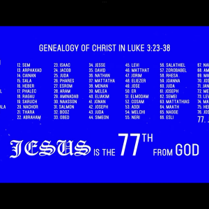 Jesus is the 77th