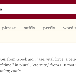 Etymology of Eon