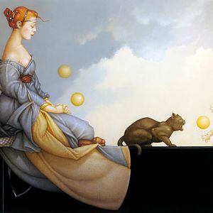 Michael Parkes ~ Cat's Meditation