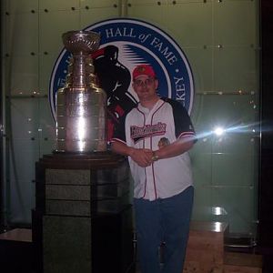 the stanley cup at the hockey hall of fame in Toronto