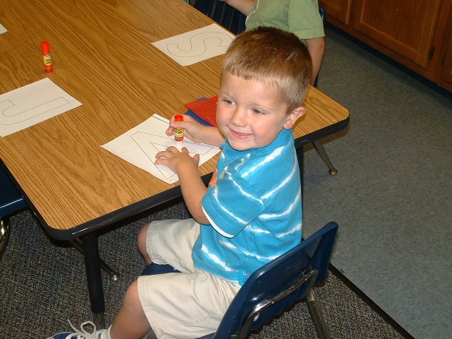 Adam on his first day of Preschool.