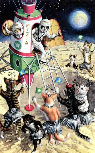 Cats on the moon