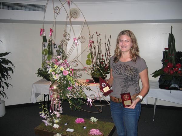 First prize in her first Interflora comp.. juniors