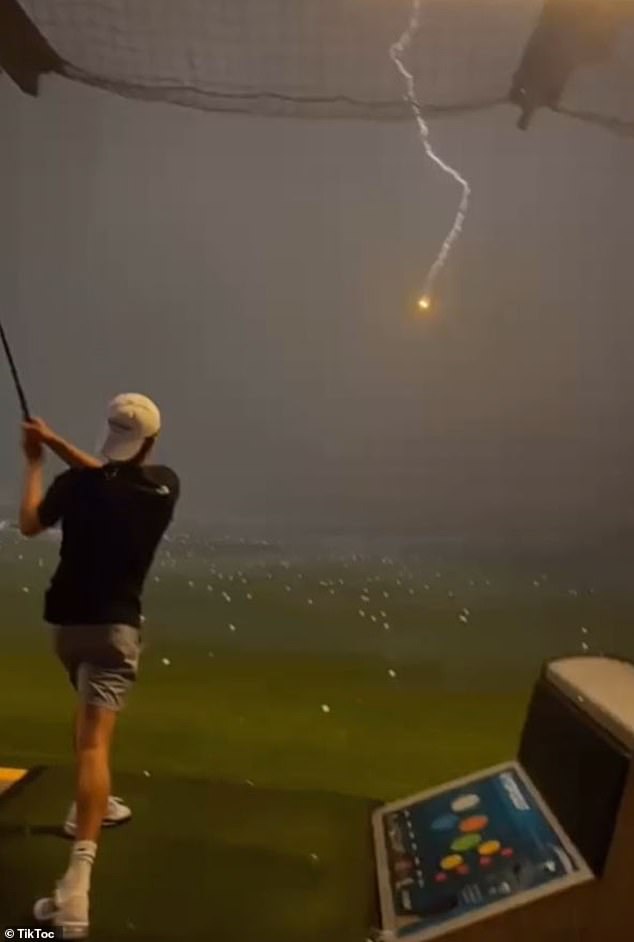 Golf Ball Struck By Lightning.  Yep.  There is a God.
