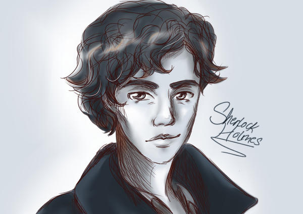 Here's another one I did last week because why not :P Sherlock Holmes! :D If you haven't watched the BBC show, you are missing out on a lot of fun... I'm not kidding.