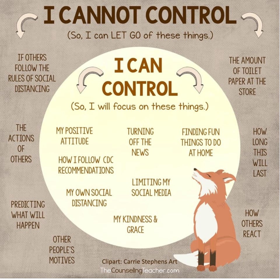 I Cannot Control, but I Can Control