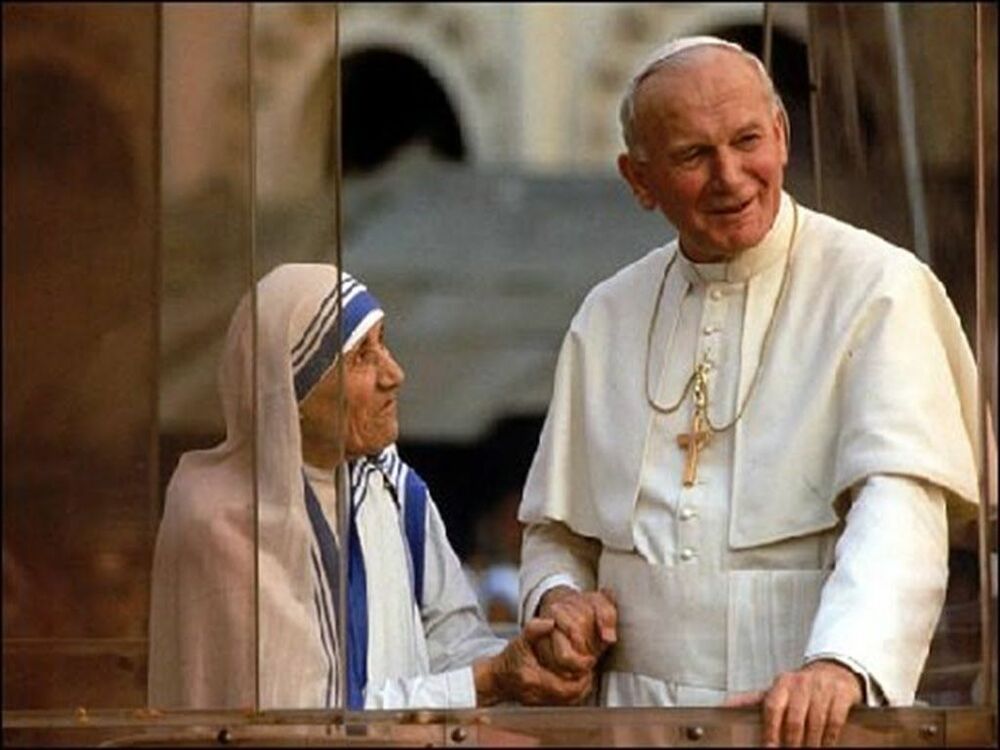 John Paul II and Teresa of Calcutta