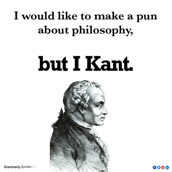Kant Make A Joke