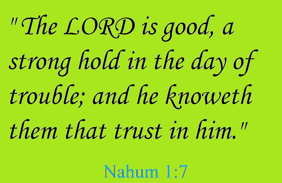 Nahum 1  7