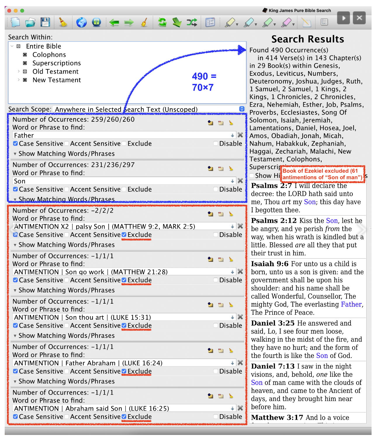 Pure Bible Search Software in Action