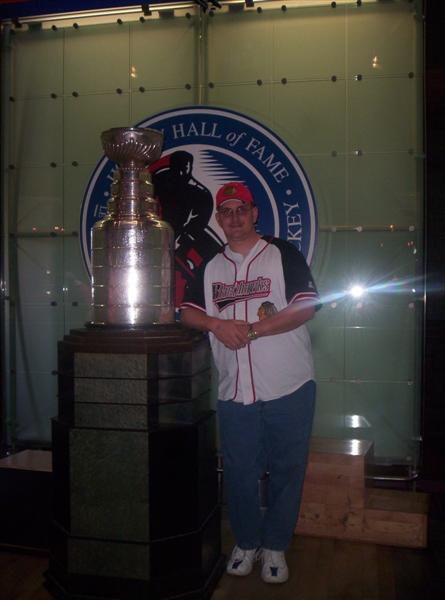 the stanley cup at the hockey hall of fame in Toronto