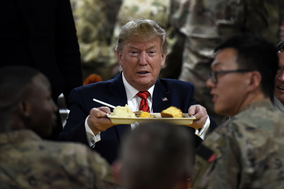 Trump Serving Dinner