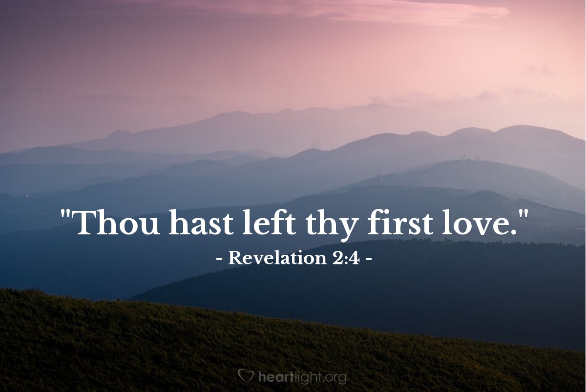 Illustration of Revelation 2:4