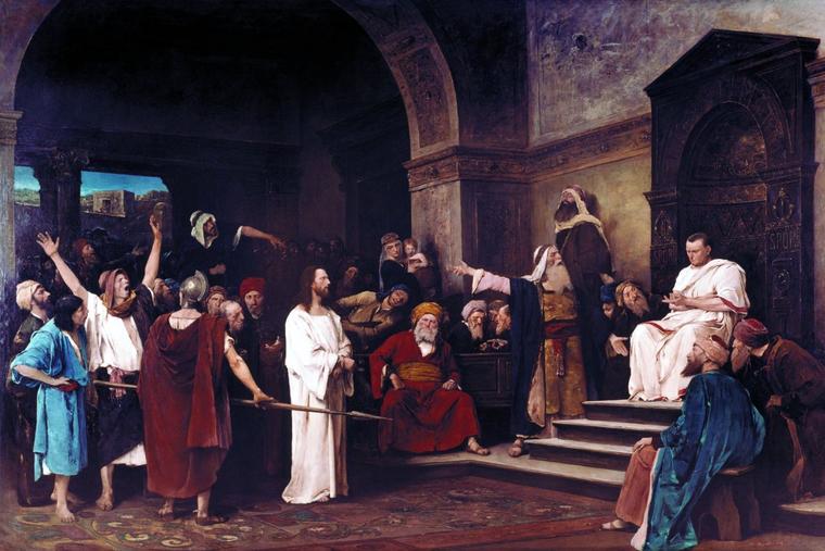 Mihály Munkácsy, “Pilate’s Court,” 1881, Hungarian National Gallery, Budapest