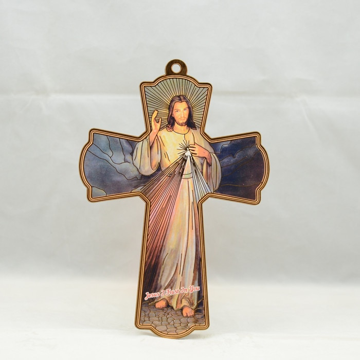 Wooden-Foil-Wall-Cross-Divine-Mercy-Blessed-Jesus-sacred-heart-Catholic-medals-Jesus-compassionate.jpg