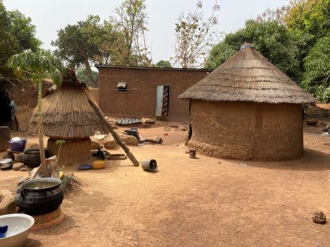 Typical homes in Benin